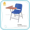 special used wooden plastic school chair with writing board